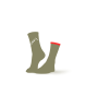 Chaussettes unisexes École de Trail – Kaki & Rouge
