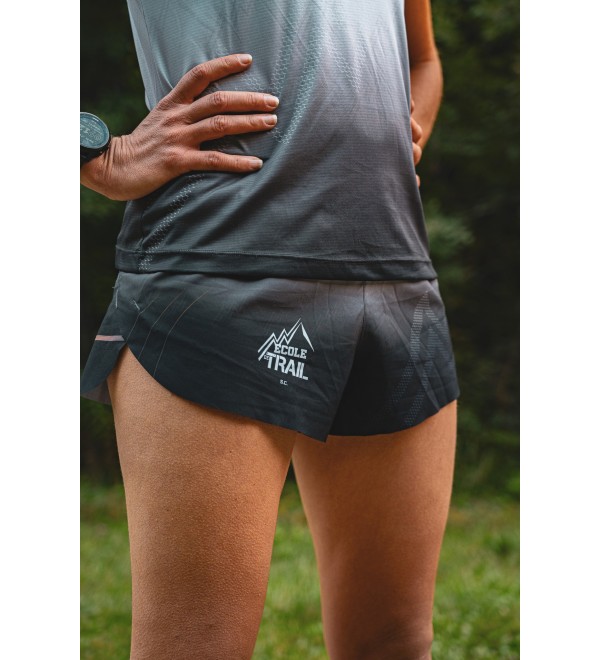 Short Femme École de Trail – Noir dégradé